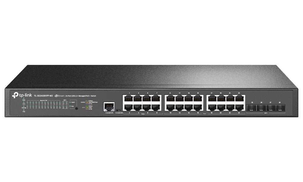 TP-Link SG3428XPP-M2 Switch 24x 2.5GLan/PoE+, 4x SFP+ 10G, 500W, Omada SDN