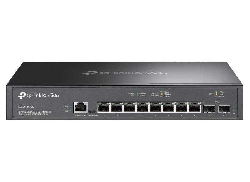 TP-Link SG3210X-M2 L2+ Managed Switch, 2x 10GLAN, 8x 2,5GLAN,  2x SFP+, Omáda SDN
