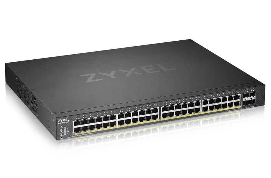 Zyxel XGS1930-52HP  52-port Smart Managed PoE Switch, 48x gigabit PoE RJ45, 4x 10G SFP+, 375W pro PoE
