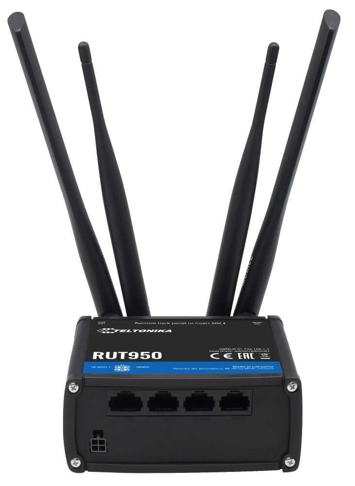 Teltonika LTE Wi-Fi Router RUT950, 2,4 GHz, 802.11b/g/n, 2/3/4G, LTE