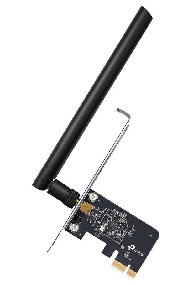 TP-Link Archer T2E AC 600 Dual Band Síťová karta, 200Mbps 2,4GHz/ 433Mbps 5GHz, PCI-e, odnímatelná anténa