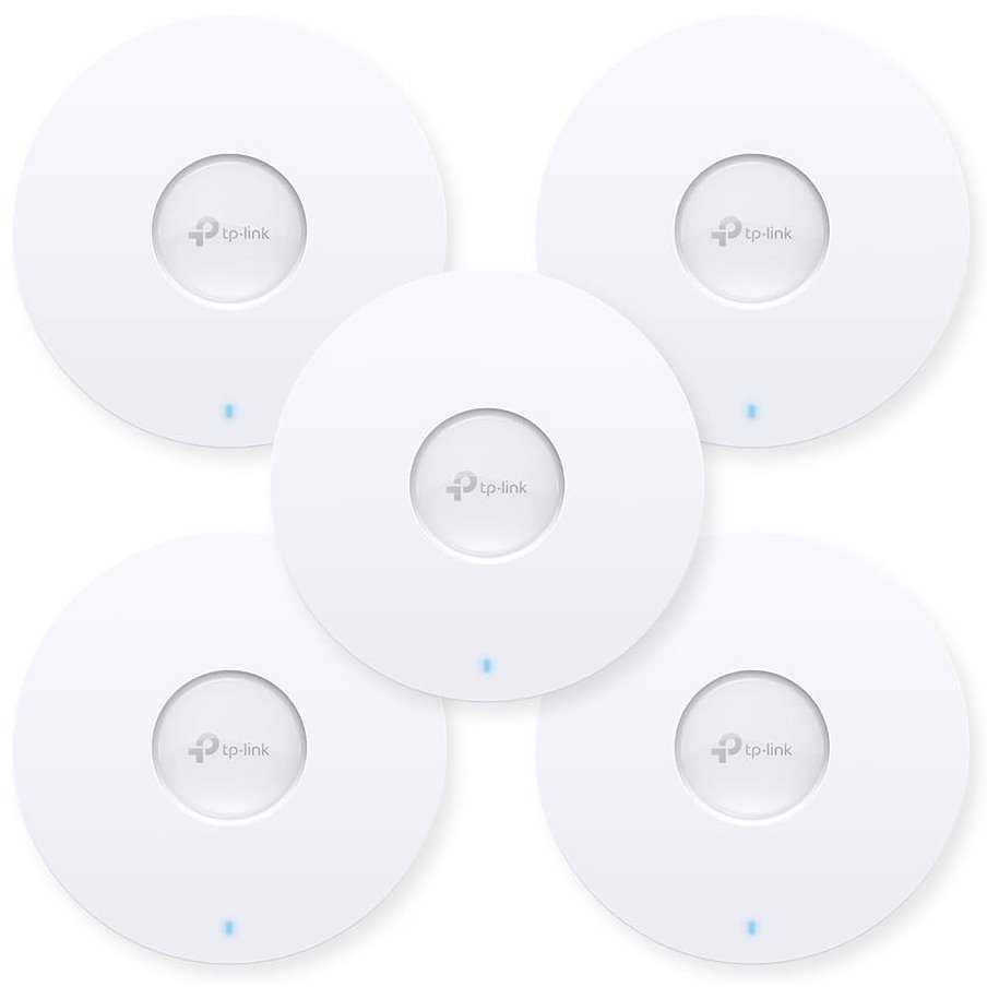 TP-Link EAP613(5-pack) stropní AP WiFi 6, 1x GLan, 2,4 a 5 GHz, AX1800, bez PoE adaptéru, Omada SDN