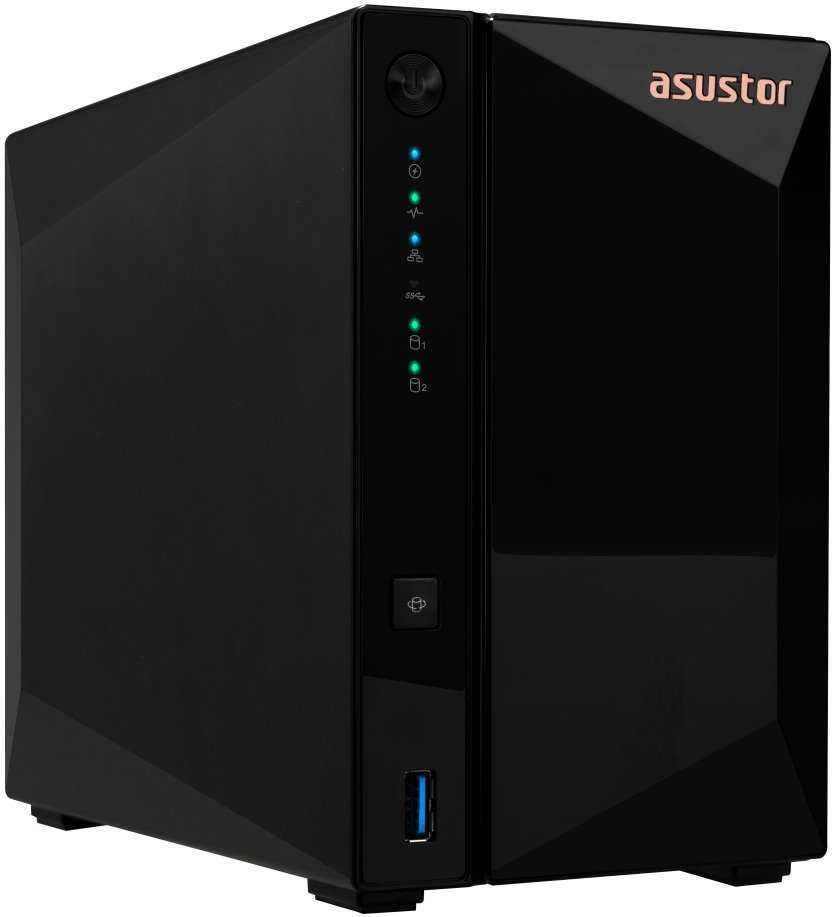 Asustor NAS AS3302T / 2x 3,5" SATA III/ Realtek RTD1296 1,4GHz/ 2GB/ 1x 2,5GbE/ 3x USB 3.2 Gen 1
