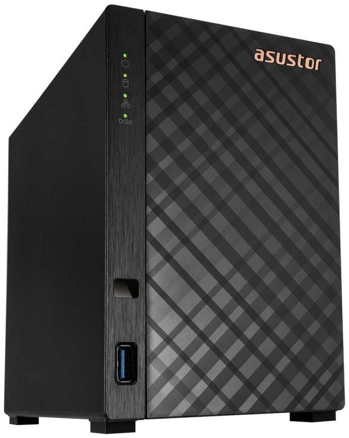 Asustor NAS AS1102TL   2x 3,5" SATA/ Realtek RTD1619B, Quad Core 1.7 GHz, 1GB, 1GbE x1, USB 2.0 x1, USB 3.2 Gen1 x1