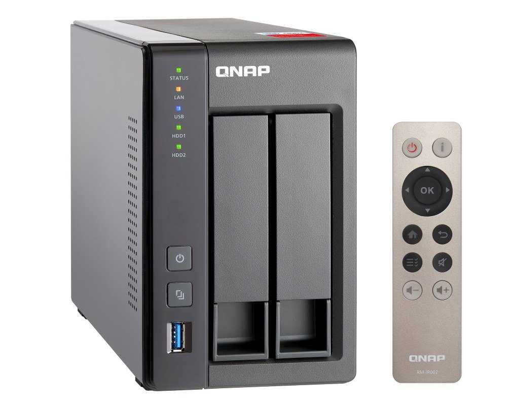 QNAP TS-251+-8G   2-bay, 2.42GHz, 8GB RAM, 1x HDMI, 2x LAN, 2x SATA