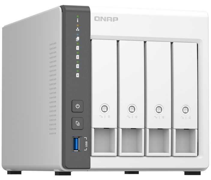 QNAP TS-433-4G   4x SATA/ 4GB RAM/ 1x GbE/ 1x 2,5GbE/ 2x USB 2.0/ 1x USB 3.2