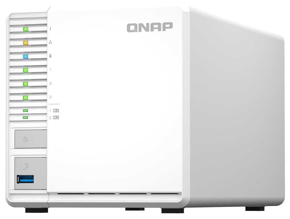 QNAP TS-364-4G   3x SATA, 4GB RAM, 2x M.2 NVMe sloty, 3x USB, 1x 2,5GbE, 1x HDMI 1.4b