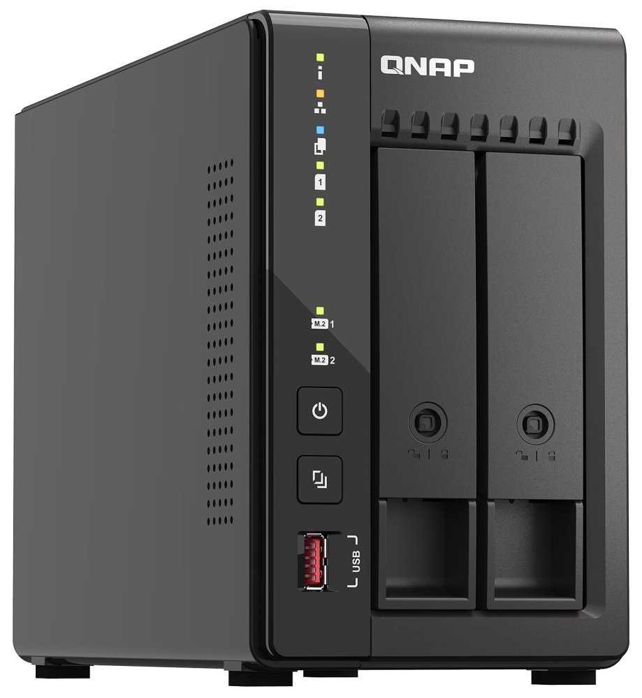 QNAP TS-253E-8G   2 SATA, 8GB RAM, 2x M.2 NVMe slot, 2x HDMI 4K, 2x 2,5GbE, 4x USB