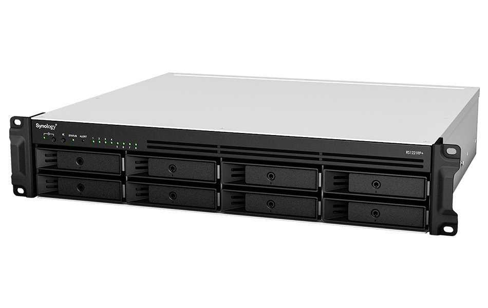 Synology RS1221RP+   2U, 8x SATA,4GB DDR4, 2x USB 3.0, 4x Gb LAN, 1x PCIe