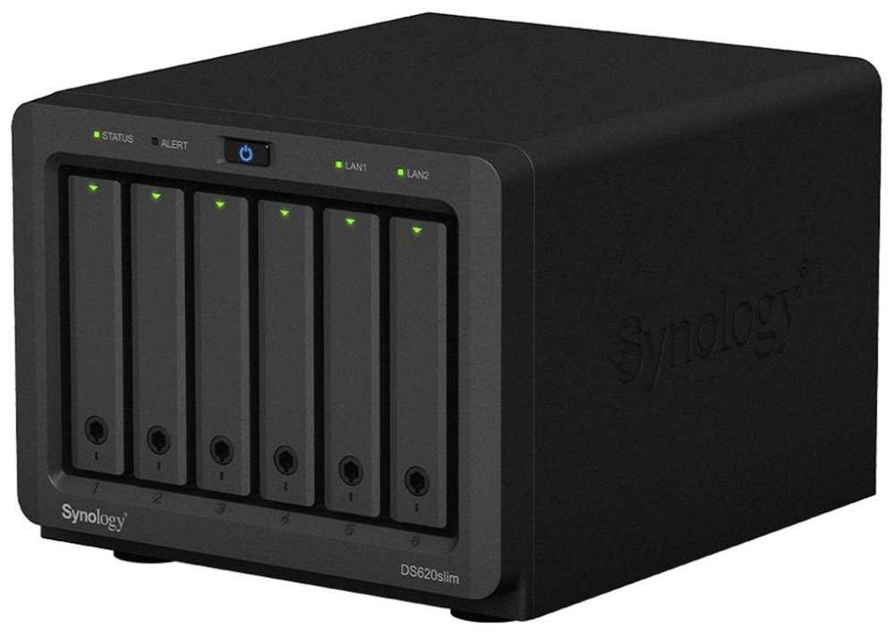 Synology DS620slim   6x SATA pro 2,5" HD, 2GB RAM, 2x USB3.0, 2x Gb LAN,