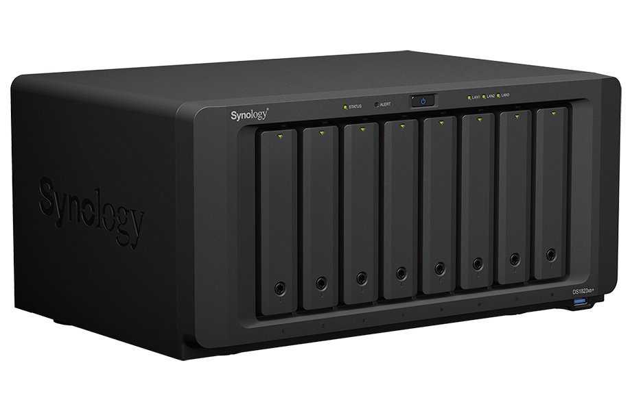 Synology DS1823xs+   8x SATA, 8GB RAM, 3x USB 3.2, 2x eSATA, 2x GbE,1x 10GbE, 1x PCIe)