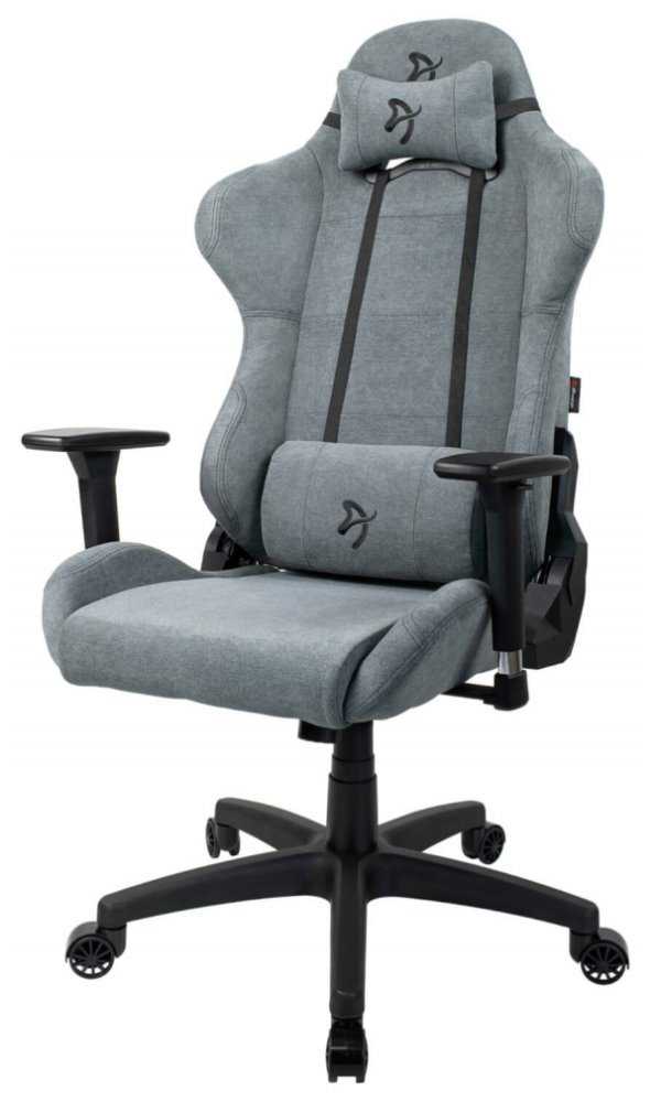 AROZZI herní židle TORRETTA Soft Fabric/ látkový povrch/ šedá popelavá