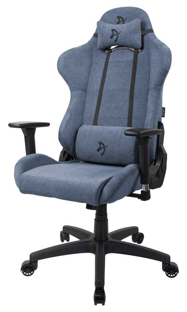 AROZZI herní židle TORRETTA Soft Fabric/ látkový povrch/ modrá