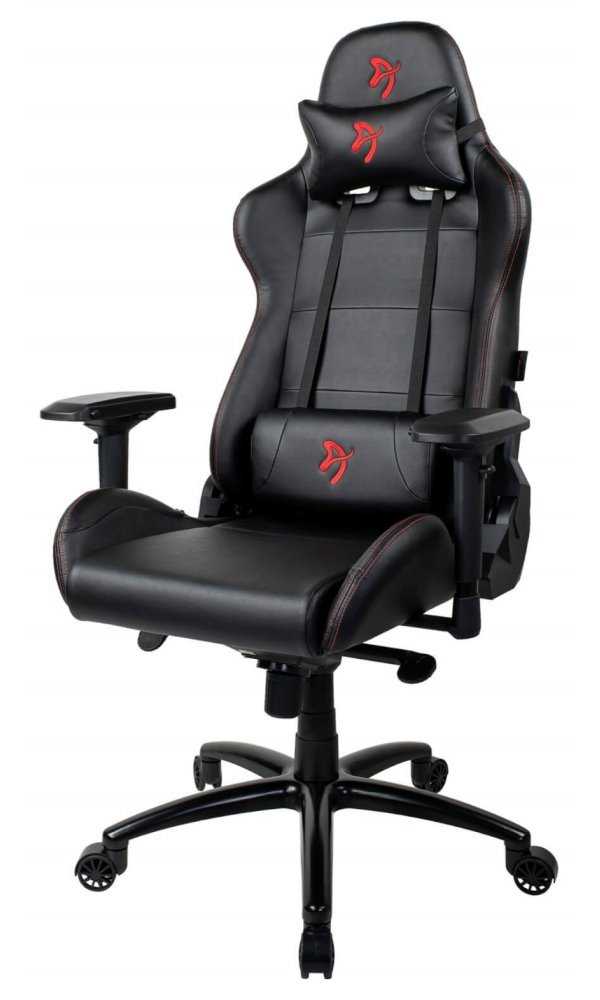 AROZZI herní židle VERONA Signature PU/ černá/ červené logo