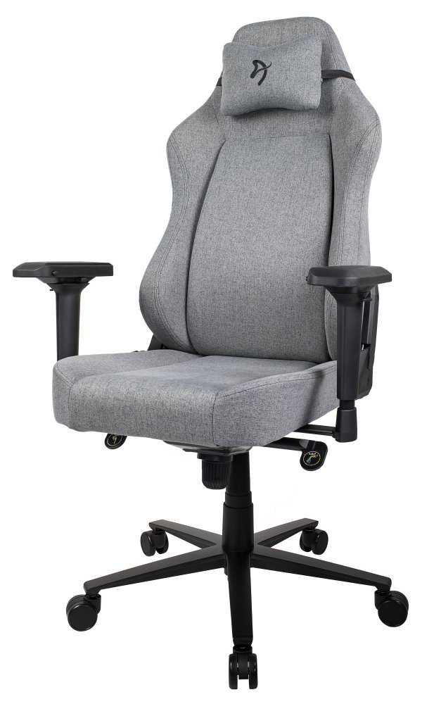 AROZZI herní židle PRIMO Woven Fabric/ šedá/ černé logo
