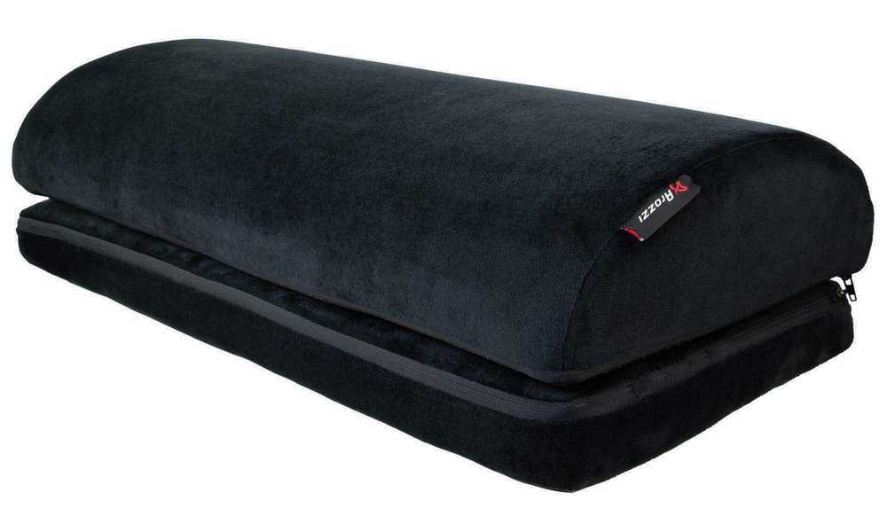 AROZZI Foot Rest Soft Fabric Velvet Black/ ergonomický polštář pod nohy/ sametově černý