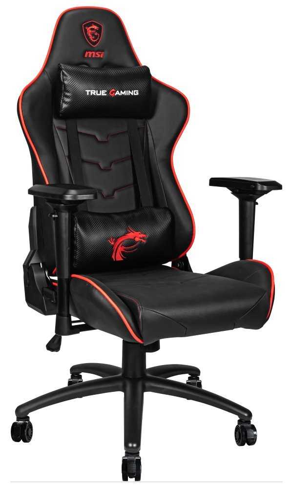 MSI herní/kancelářská židle MAG CH120X/ černočervená/ brzda na kolečkách