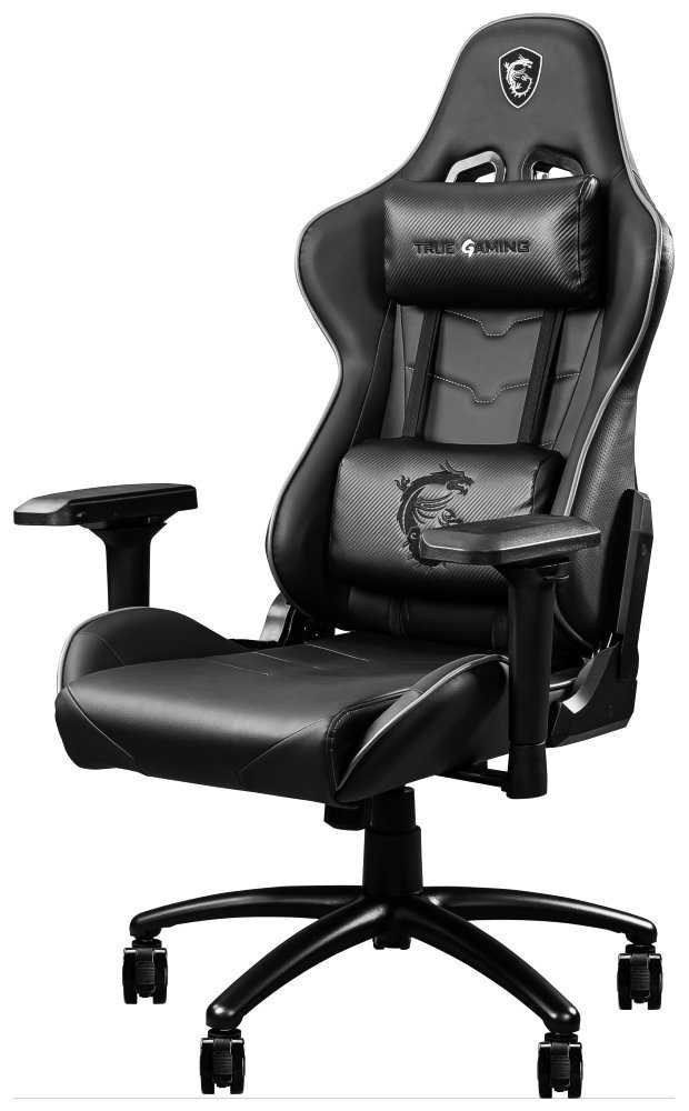 MSI herní/kancelářská židle MAG CH120I/ černostříbrná/ brzda na kolečkách