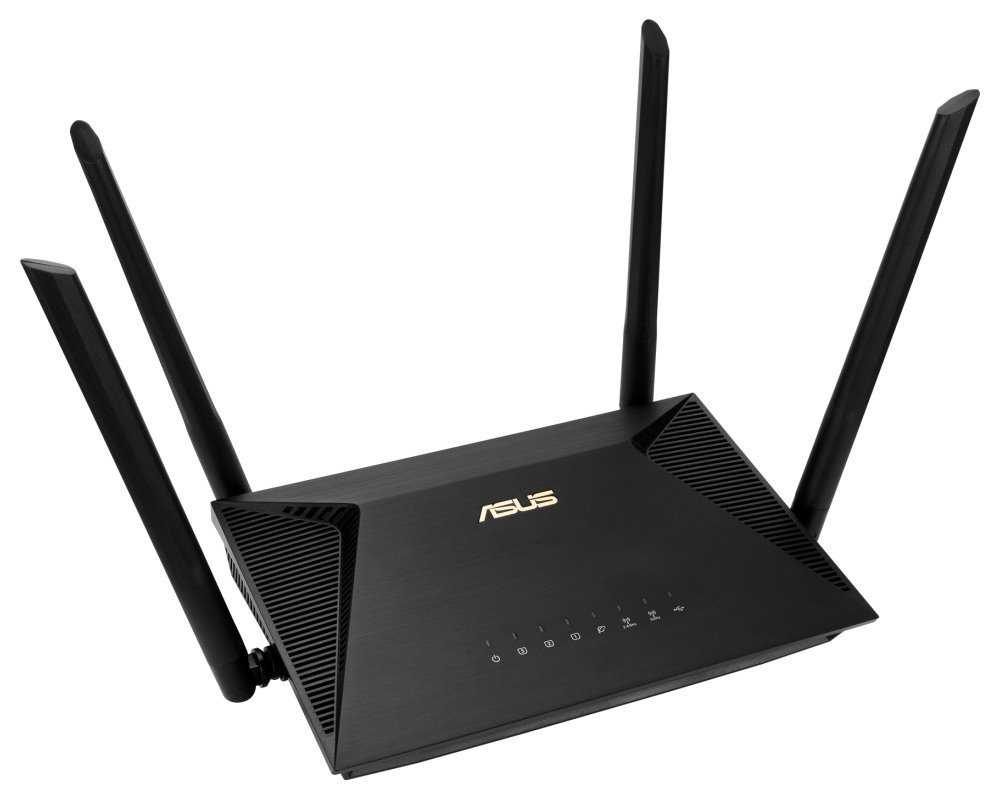 ASUS RT-AX1800U Dual-Band Wireless AX1800 Gbit Router, WiFi 6, 3x LAN, 1x WAN, 1x USB 2.0