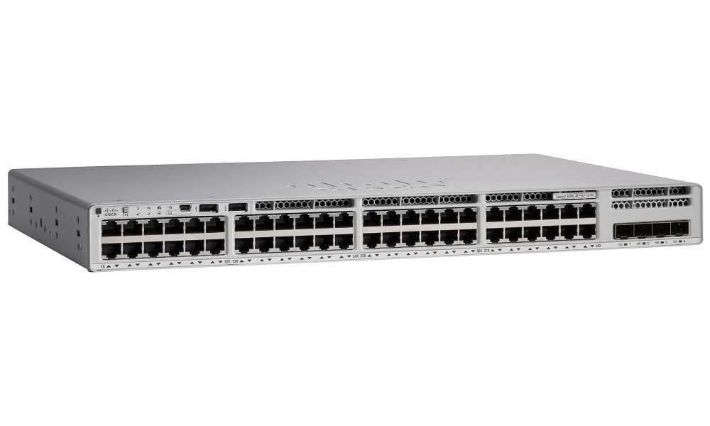 Cisco Catalyst C9200L-48P-4X-E switch, 48x 10/100/1000 + 4x SFP