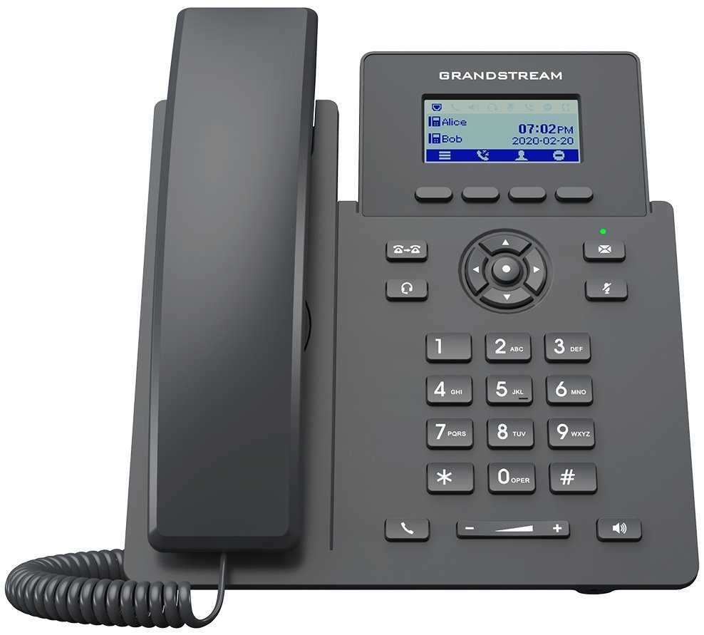 Grandstream GRP2601P/ VoIP telefon/ 2,21" grafický barevný display/ 2x SIP/ 2x LAN/ PoE
