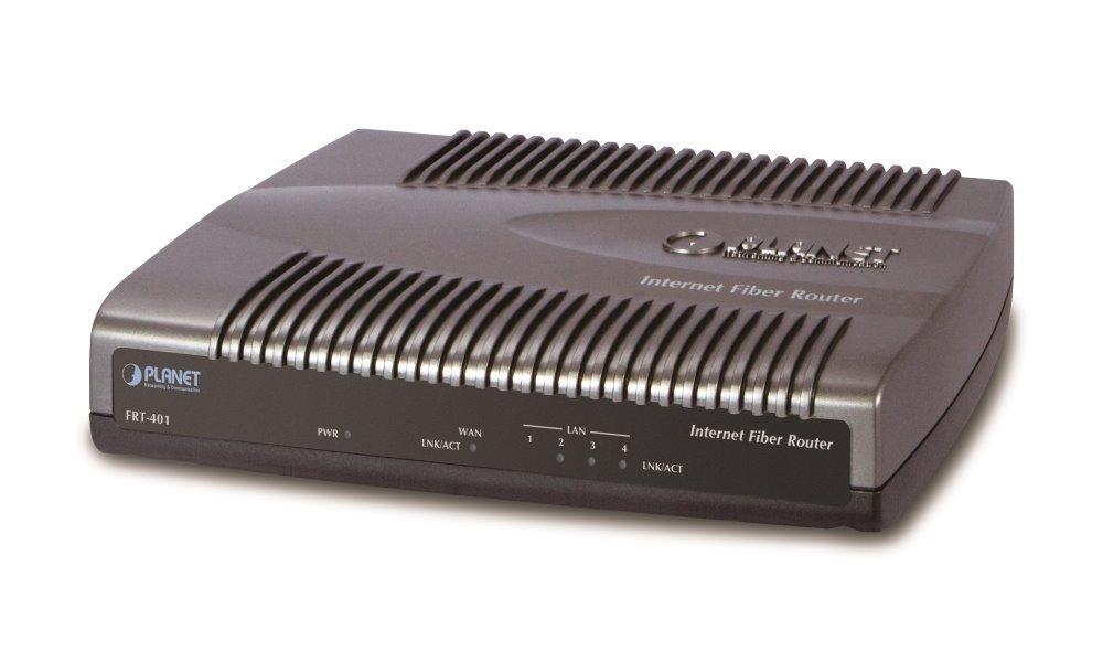 Planet FRT-401, FTTH Ethernet router 1x 100Base-FX SC multimode WAN, 4x LAN, Firewall+filtr, SNMP, IGMP