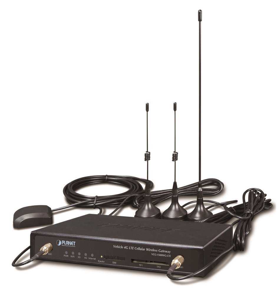 Planet VCG-1500WG-LTE mobilní brána, 5x LAN, LTE, WiFi, GPS, VPN router, IP30