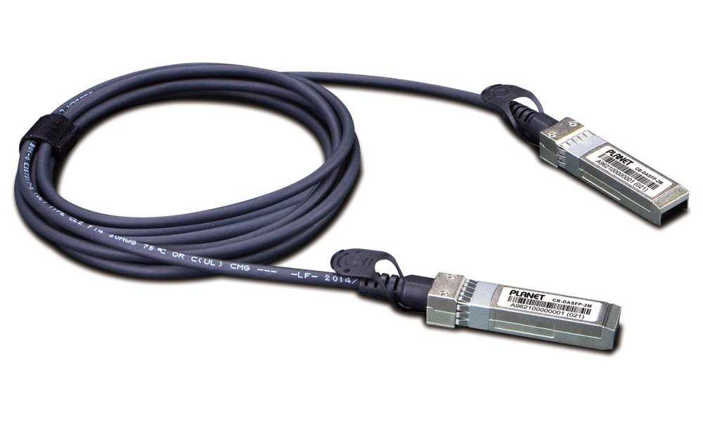 Planet CB-DASFP-2M, SFP+ metalický spojovací kabel, 10Gb/s, 2m