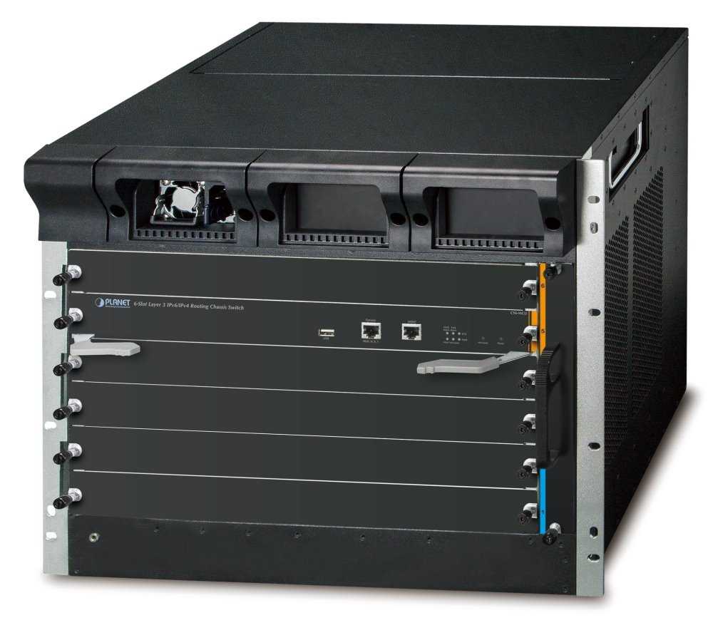 Planet CS-6306R L3 šasi pro instalaci modulů, 6-slot, 10/40Gb, IPv6/IPv4