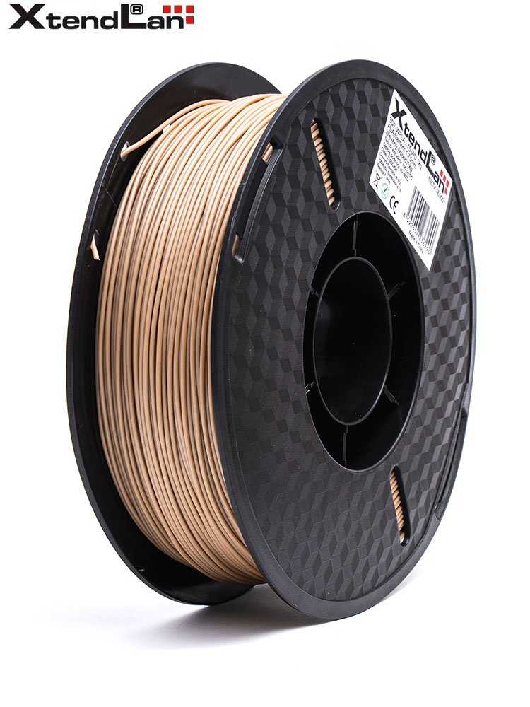 XtendLAN PLA filament 1,75mm dřevěný 1kg