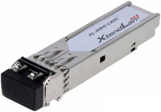 XtendLan mini GBIC SFP, LC, 1000Base-LX, 80km, CWDM, 1610nm, DDM