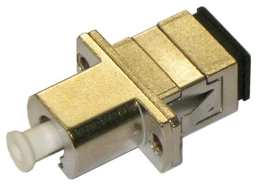 XtendLan SC-LC simplex adapter, metalický, na kabel a do optických rozvaděčů, SM i MM