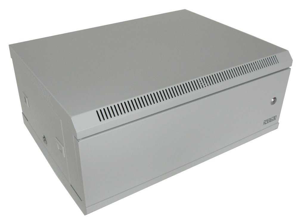 XtendLan 4U/600x450, na zeď, jednodílný, plné dveře, šedý