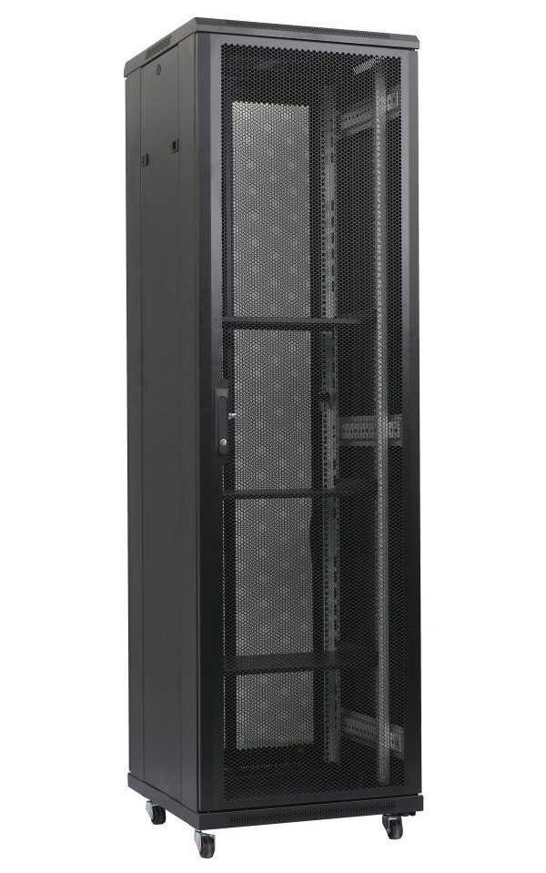XtendLan 47U/600x1000 stojanový, černý, perforované dveře a záda
