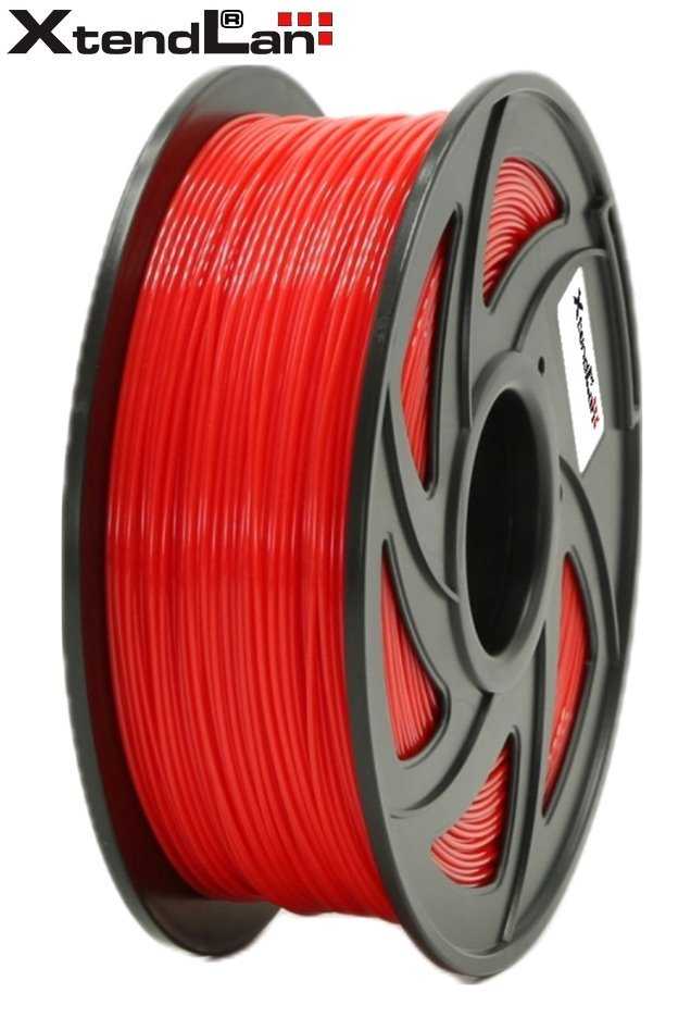XtendLAN PLA filament 1,75mm zářivě červený  1kg