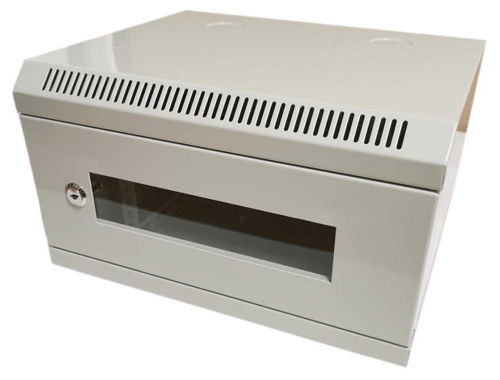 XtendLan Skříň 10", 4U, 280x350, šedý, prosklený