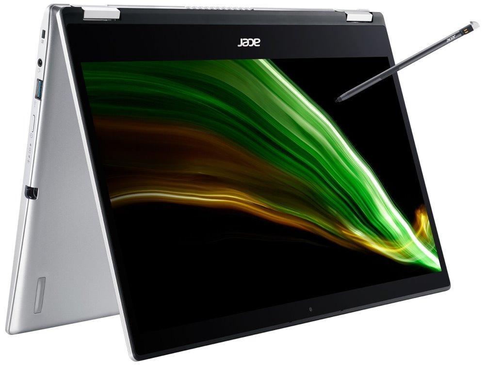 Acer Spin 1 (SP114-31N-P9P2) / Pentium N6000/ 8GB/ 256GB SSD/ Intel UHD/ 14” FHD IPS touch/ Stylus/ W10H/ stříbrný