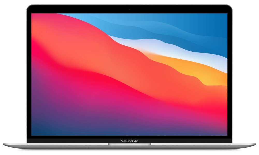Apple MacBook Air 13",M1 chip with 8-core CPU and 7-core GPU, 256GB,8GB RAM - Silver