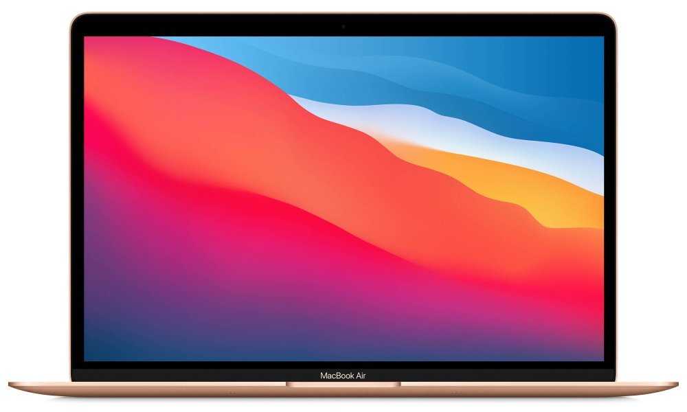 Apple MacBook Air 13",M1 chip with 8-core CPU and 7-core GPU, 256GB,8GB RAM - Gold