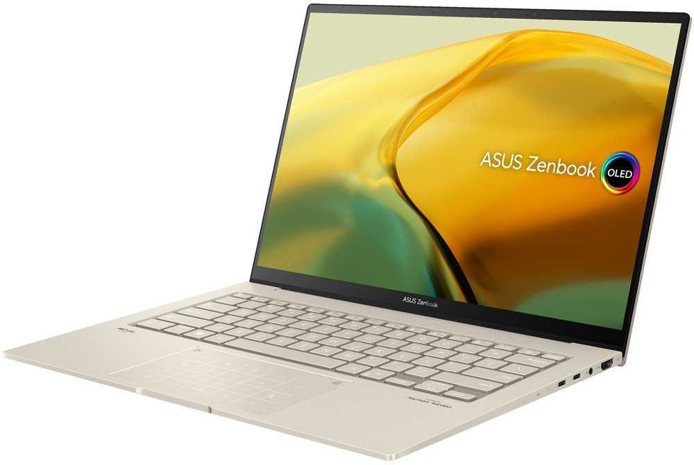 ASUS Zenbook 14X OLED/ i7-13700H/ 16GB DDR5/ 1TB SSD/ RTX 3050 4GB/ 14,5" WQXGA+,touch/ W11H/ zlatý