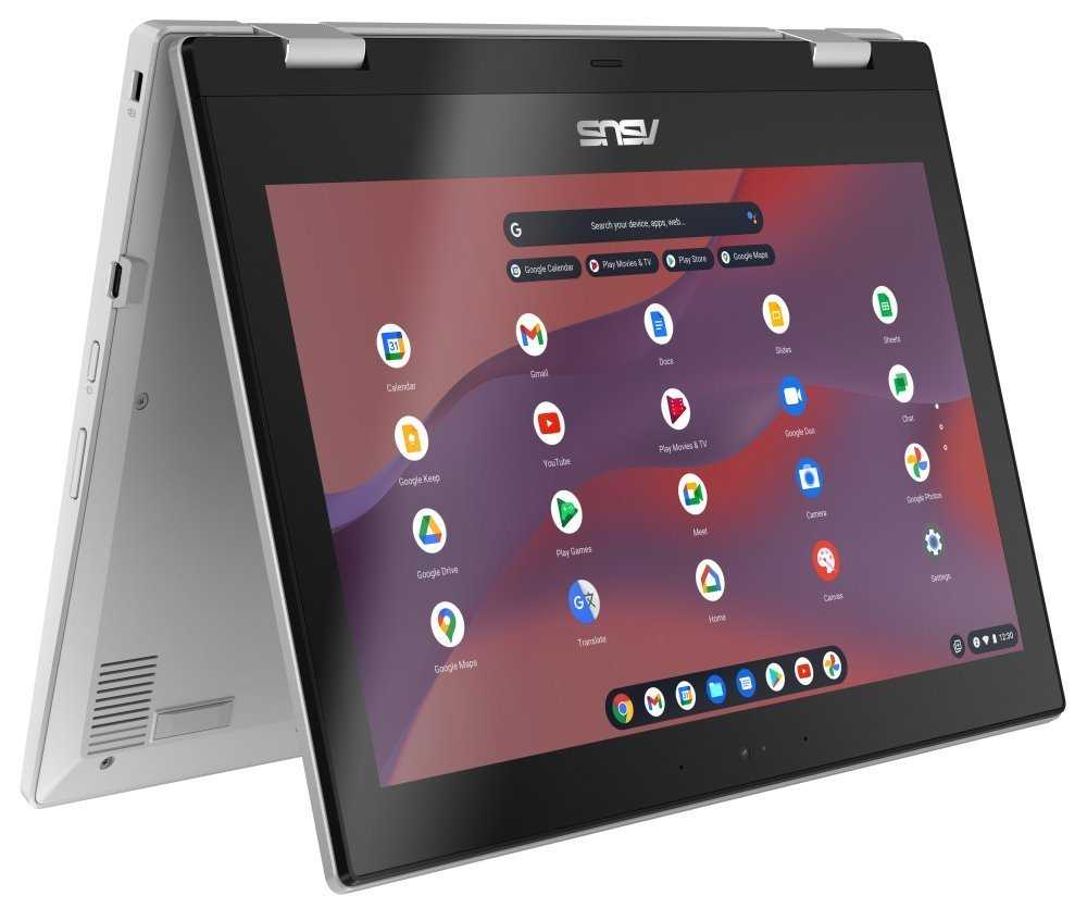 ASUS Chromebook CX1/ Celeron N4500/ 4GB DDR4/ 64GB eMMC/ Intel UHD/ 11,6"HD,touch/ Chrome OS/ stříbrný