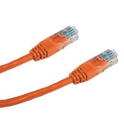 DATACOM Patch kabel UTP CAT5E 0,25m oranžový