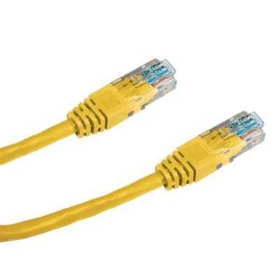 DATACOM Patch kabel UTP CAT5E 1m žlutý