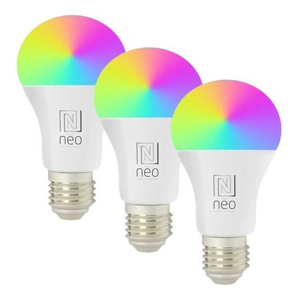IMMAX NEO SMART sada 3x LED žárovka E27 11W RGB+CCT barevná a bílá, stmívatelná, Zigbee, TUYA