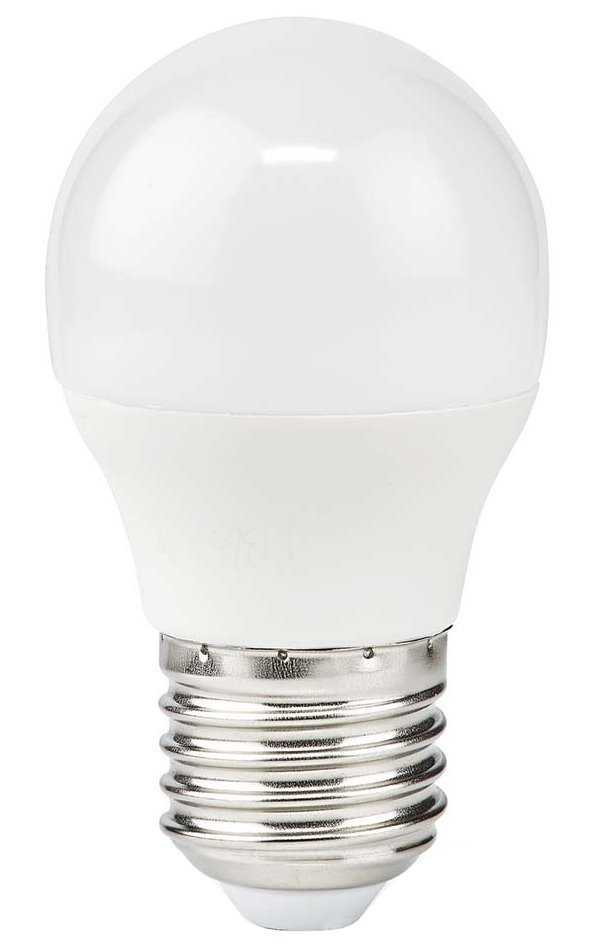 NEDIS LED žárovka E27/ G45/ 4,9 W/ 220 V/ 470 lm/ 2700 K/ teplá bílá/ matná