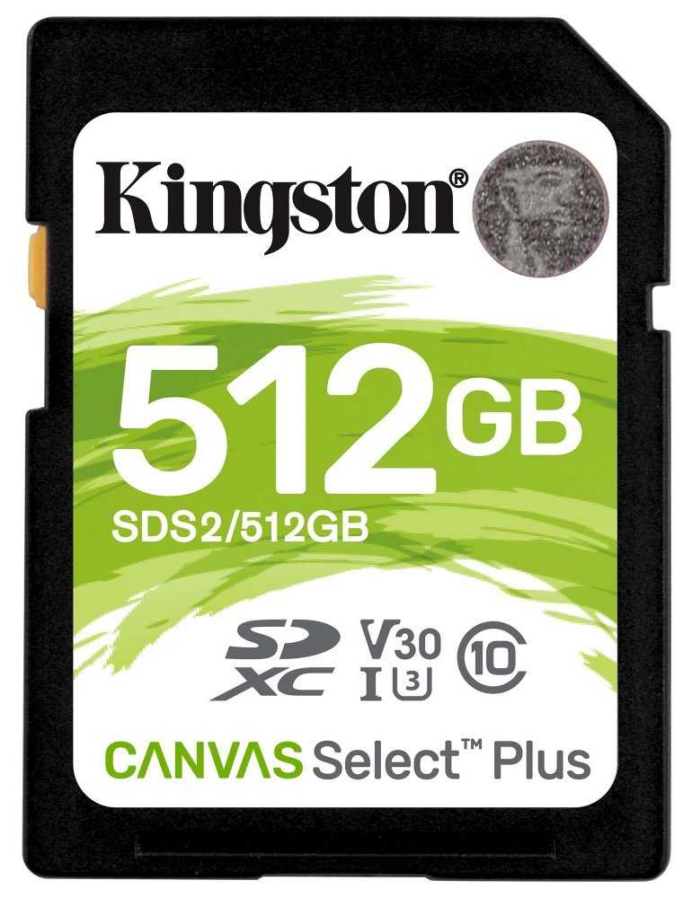 KINGSTON Canvas Select Plus 512GB SDXC / UHS-I / CL10