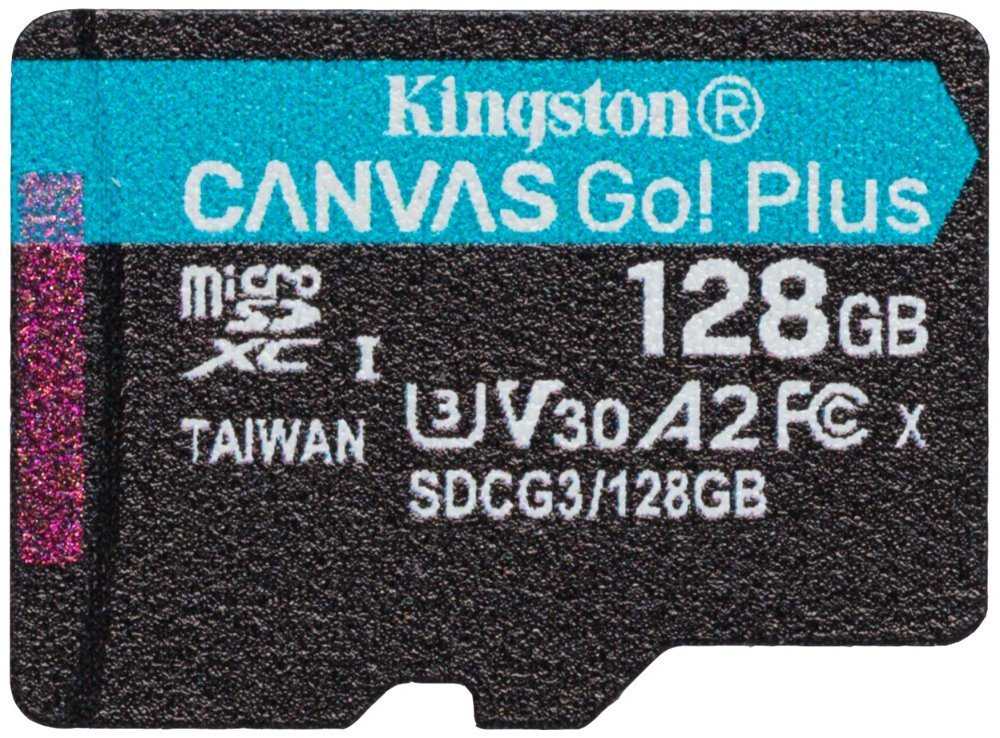 KINGSTON Canvas Go Plus 128GB microSDXC / UHS-I V30 U3 / CL10 / bez adaptéru