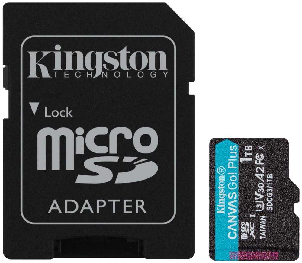 KINGSTON Canvas Go Plus 1TB microSDXC / UHS-I V30 U3 / CL10 / vč. adaptéru