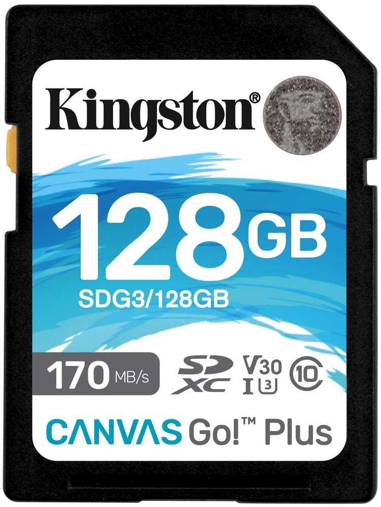 KINGSTON Canvas Go Plus 128GB SDXC / CL-10 / UHS-I / U3 / V30 / 170R
