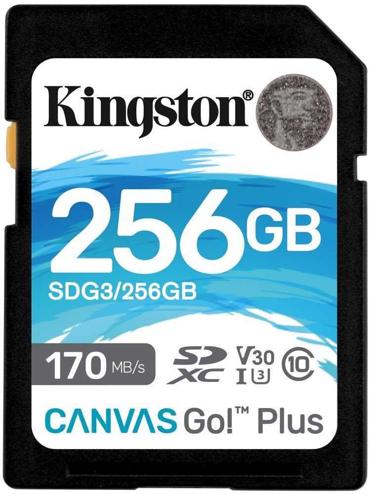 KINGSTON Canvas Go Plus 256GB SDXC / CL-10 / UHS-I / U3 / V30 / 170R